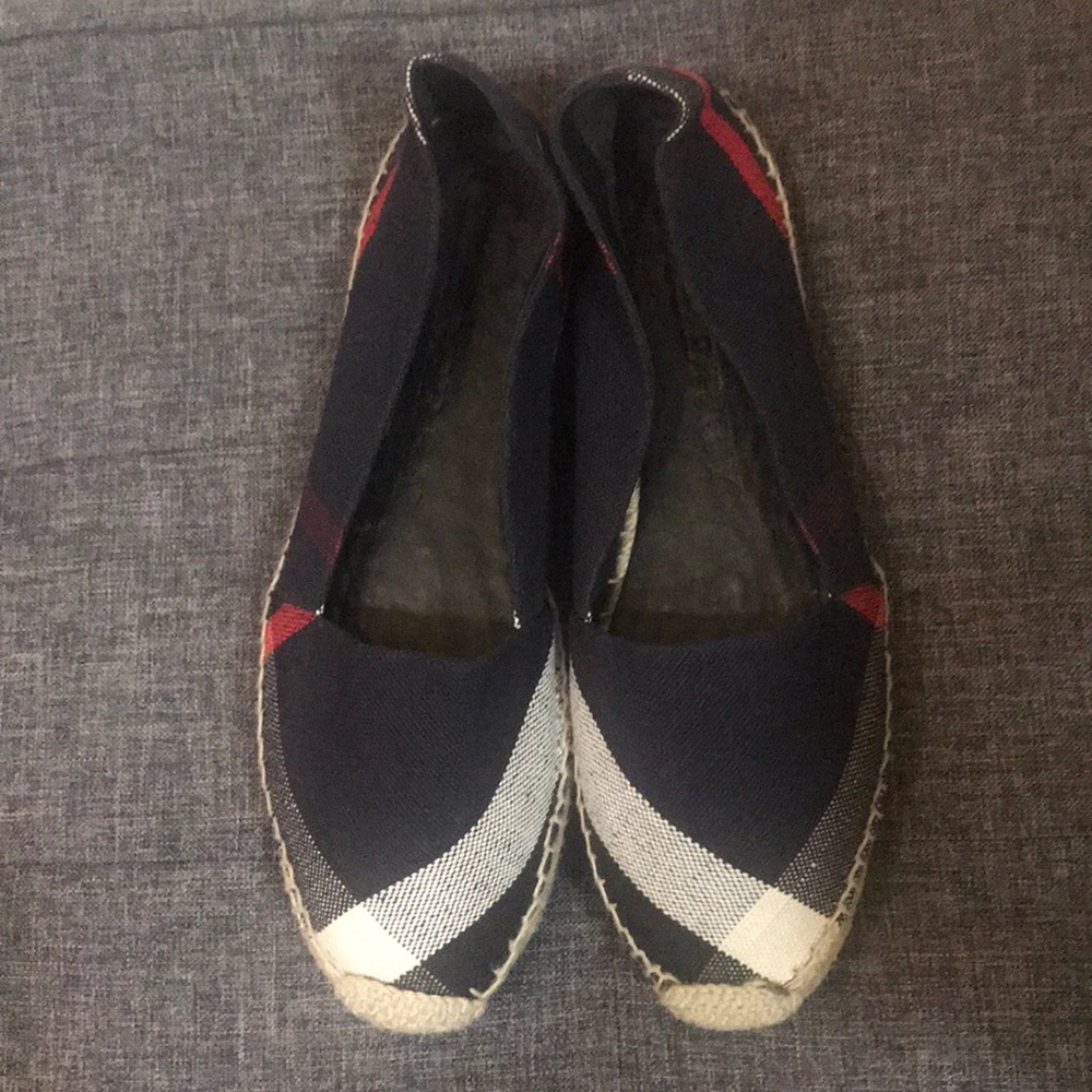 Blue Burberry espadrilles
